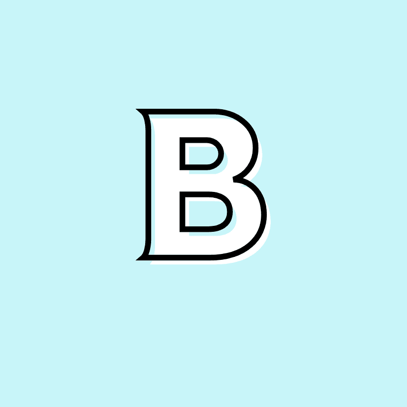 B